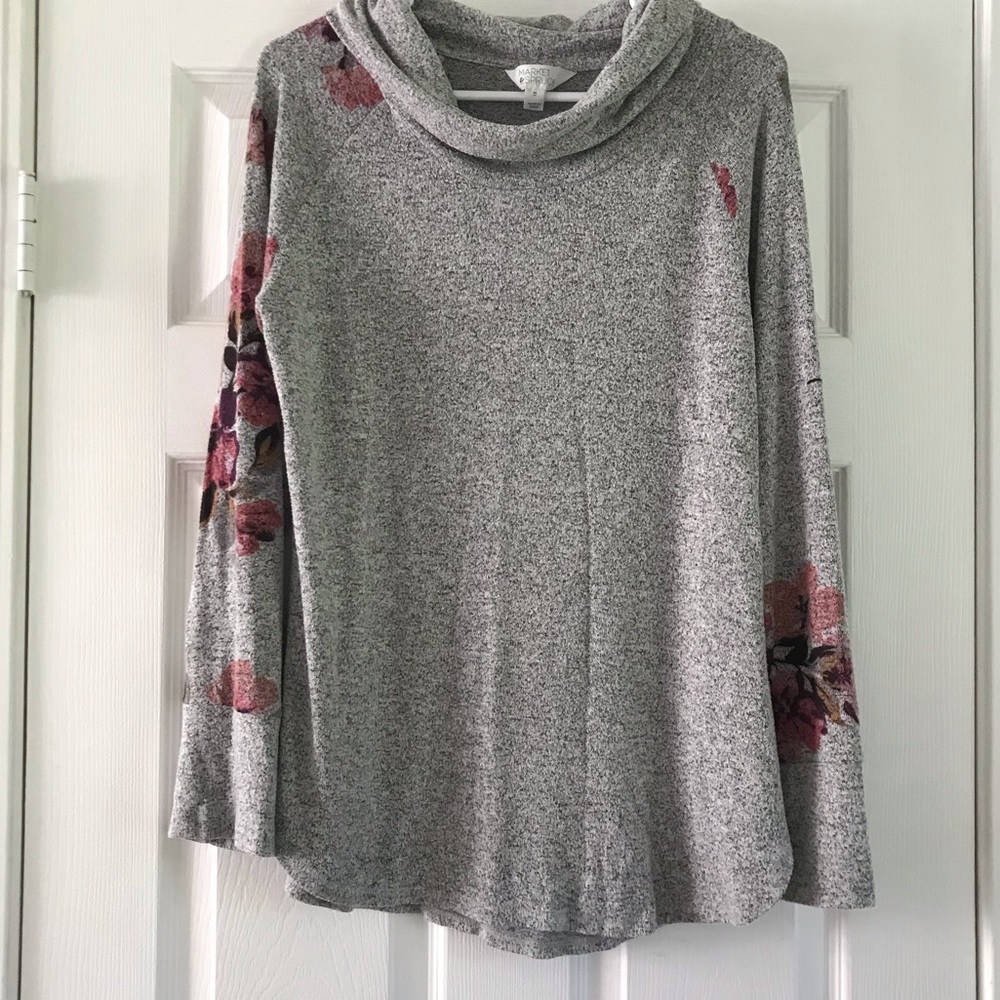 Market and Spruce - Tarlio Brushed Cowl Neck Knit Top
